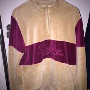 Supreme half-zip velour fw17
